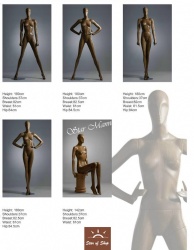 Wood Grain Finish Mannequins