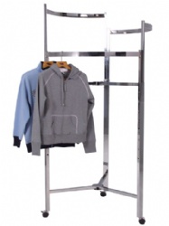 Round Garment Rack with Coastors